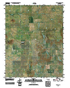 Centralia Oklahoma Historical topographic map, 1:24000 scale, 7.5 X 7.5 Minute, Year 2010