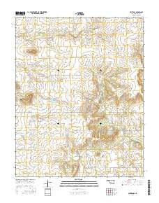 Centralia Oklahoma Current topographic map, 1:24000 scale, 7.5 X 7.5 Minute, Year 2016