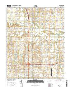 Ceres Oklahoma Current topographic map, 1:24000 scale, 7.5 X 7.5 Minute, Year 2016