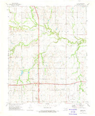 Ceres Oklahoma Historical topographic map, 1:24000 scale, 7.5 X 7.5 Minute, Year 1972