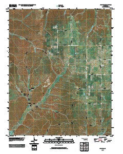 Chance Oklahoma Historical topographic map, 1:24000 scale, 7.5 X 7.5 Minute, Year 2010