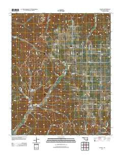 Chance Oklahoma Historical topographic map, 1:24000 scale, 7.5 X 7.5 Minute, Year 2012