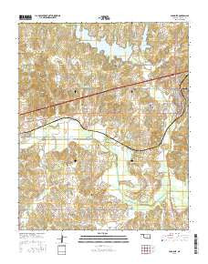 Chandler Oklahoma Current topographic map, 1:24000 scale, 7.5 X 7.5 Minute, Year 2016