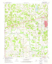 Chandler Oklahoma Historical topographic map, 1:24000 scale, 7.5 X 7.5 Minute, Year 1974