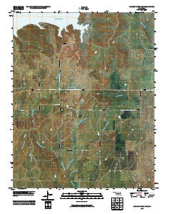 Charley Creek East Oklahoma Historical topographic map, 1:24000 scale, 7.5 X 7.5 Minute, Year 2009