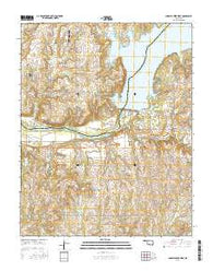 Charley Creek West Oklahoma Current topographic map, 1:24000 scale, 7.5 X 7.5 Minute, Year 2016