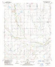 Chattanooga SW Oklahoma Historical topographic map, 1:24000 scale, 7.5 X 7.5 Minute, Year 1987