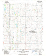 Chattanooga Oklahoma Historical topographic map, 1:24000 scale, 7.5 X 7.5 Minute, Year 1987