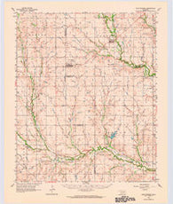 Chattanooga Oklahoma Historical topographic map, 1:62500 scale, 15 X 15 Minute, Year 1962