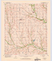 Chattanooga Oklahoma Historical topographic map, 1:62500 scale, 15 X 15 Minute, Year 1962