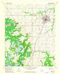 Checotah Oklahoma Historical topographic map, 1:24000 scale, 7.5 X 7.5 Minute, Year 1963