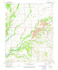 Chelsea NW Oklahoma Historical topographic map, 1:24000 scale, 7.5 X 7.5 Minute, Year 1972