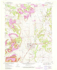 Chelsea Oklahoma Historical topographic map, 1:24000 scale, 7.5 X 7.5 Minute, Year 1970