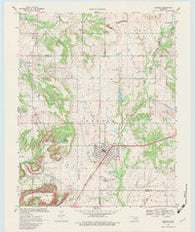 Chelsea Oklahoma Historical topographic map, 1:24000 scale, 7.5 X 7.5 Minute, Year 1970