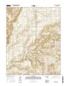 Chelsea NW Oklahoma Current topographic map, 1:24000 scale, 7.5 X 7.5 Minute, Year 2016