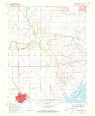 Cherokee North Oklahoma Historical topographic map, 1:24000 scale, 7.5 X 7.5 Minute, Year 1969