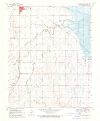 Cherokee South Oklahoma Historical topographic map, 1:24000 scale, 7.5 X 7.5 Minute, Year 1969