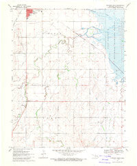 Cherokee South Oklahoma Historical topographic map, 1:24000 scale, 7.5 X 7.5 Minute, Year 1969