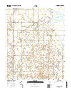 Cherokee South Oklahoma Current topographic map, 1:24000 scale, 7.5 X 7.5 Minute, Year 2016