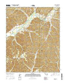 Chewey Oklahoma Current topographic map, 1:24000 scale, 7.5 X 7.5 Minute, Year 2016