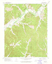 Chewey Oklahoma Historical topographic map, 1:24000 scale, 7.5 X 7.5 Minute, Year 1972