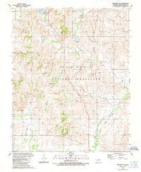 Cheyenne NW Oklahoma Historical topographic map, 1:24000 scale, 7.5 X 7.5 Minute, Year 1989