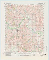 Cheyenne Oklahoma Historical topographic map, 1:62500 scale, 15 X 15 Minute, Year 1960