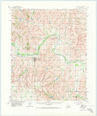 Cheyenne Oklahoma Historical topographic map, 1:62500 scale, 15 X 15 Minute, Year 1960