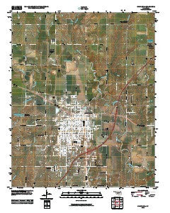 Chickasha Oklahoma Historical topographic map, 1:24000 scale, 7.5 X 7.5 Minute, Year 2010