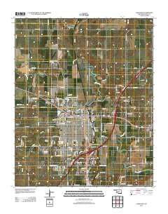Chickasha Oklahoma Historical topographic map, 1:24000 scale, 7.5 X 7.5 Minute, Year 2012