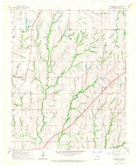 Chickasha NE Oklahoma Historical topographic map, 1:24000 scale, 7.5 X 7.5 Minute, Year 1966