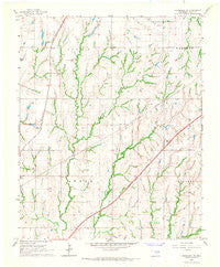 Chickasha NE Oklahoma Historical topographic map, 1:24000 scale, 7.5 X 7.5 Minute, Year 1966