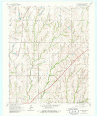 Chickasha NE Oklahoma Historical topographic map, 1:24000 scale, 7.5 X 7.5 Minute, Year 1966