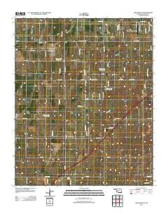 Chickasha NE Oklahoma Historical topographic map, 1:24000 scale, 7.5 X 7.5 Minute, Year 2012