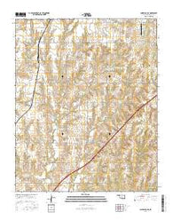 Chickasha NE Oklahoma Current topographic map, 1:24000 scale, 7.5 X 7.5 Minute, Year 2016