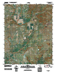 Childers Oklahoma Historical topographic map, 1:24000 scale, 7.5 X 7.5 Minute, Year 2010