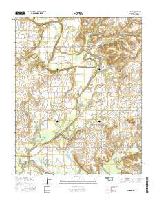 Childers Oklahoma Current topographic map, 1:24000 scale, 7.5 X 7.5 Minute, Year 2016