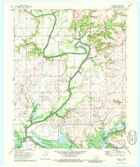 Childers Oklahoma Historical topographic map, 1:24000 scale, 7.5 X 7.5 Minute, Year 1972