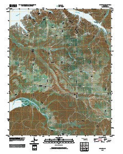 Chloeta Oklahoma Historical topographic map, 1:24000 scale, 7.5 X 7.5 Minute, Year 2010