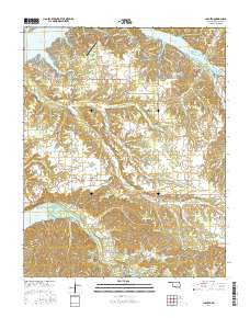 Chloeta Oklahoma Current topographic map, 1:24000 scale, 7.5 X 7.5 Minute, Year 2016