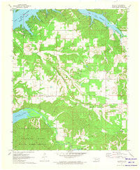 Chloeta Oklahoma Historical topographic map, 1:24000 scale, 7.5 X 7.5 Minute, Year 1971