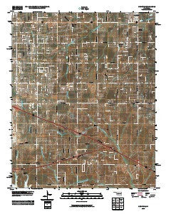 Choctaw Oklahoma Historical topographic map, 1:24000 scale, 7.5 X 7.5 Minute, Year 2010