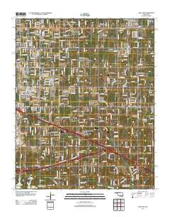 Choctaw Oklahoma Historical topographic map, 1:24000 scale, 7.5 X 7.5 Minute, Year 2012