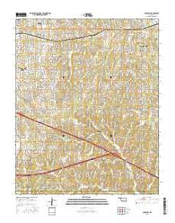 Choctaw Oklahoma Current topographic map, 1:24000 scale, 7.5 X 7.5 Minute, Year 2016