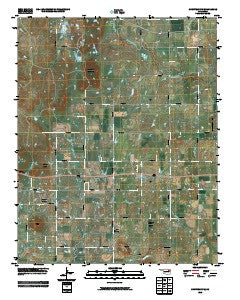 Chouteau NW Oklahoma Historical topographic map, 1:24000 scale, 7.5 X 7.5 Minute, Year 2010