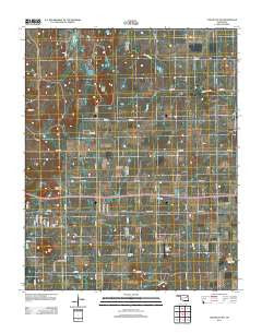 Chouteau NW Oklahoma Historical topographic map, 1:24000 scale, 7.5 X 7.5 Minute, Year 2012