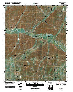 Christie Oklahoma Historical topographic map, 1:24000 scale, 7.5 X 7.5 Minute, Year 2010