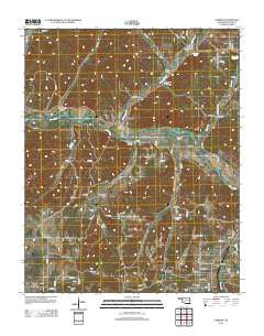 Christie Oklahoma Historical topographic map, 1:24000 scale, 7.5 X 7.5 Minute, Year 2012