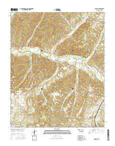 Christie Oklahoma Current topographic map, 1:24000 scale, 7.5 X 7.5 Minute, Year 2016
