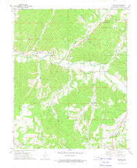 Christie Oklahoma Historical topographic map, 1:24000 scale, 7.5 X 7.5 Minute, Year 1972